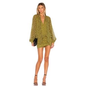 NEW WITH TAGS - L’ Academie - Maelle Mini Dress in Gold Chain